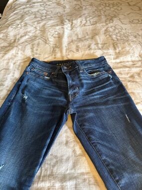 American Eagle Outfitters Men’s Dark Blue Slim Straight Jeans